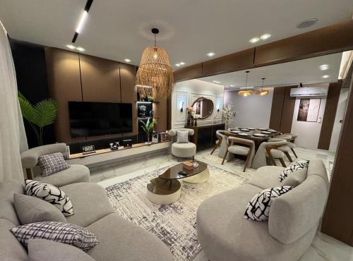 شقه فندقيه فاخره 3 غرف نوم في المهندسين جزيرة العرب Luxury 3-bedroom hotel apartment in Mohandessin, in Cairo