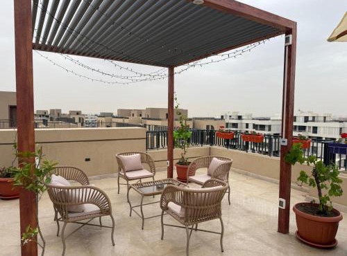 Luxury Rooftop Apartment in VYE sodic New Zayed in Sphinx International Airport