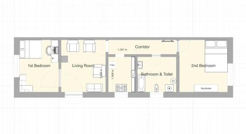 2BR Ground Floor Apartment - Affordable & Convenient in Cairo